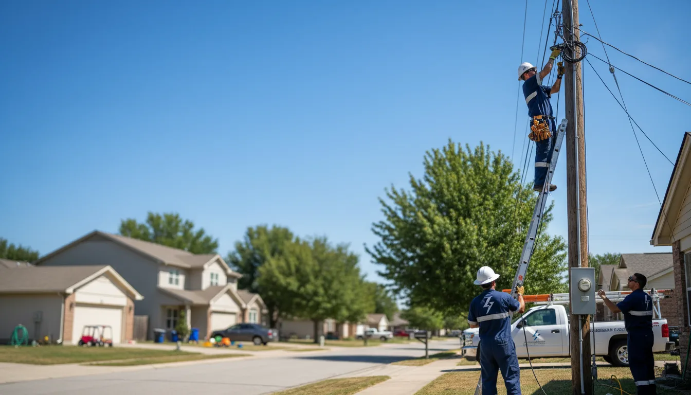Residential electrician providing installation services in Gilby, ND